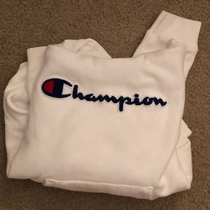 white champion hoodie